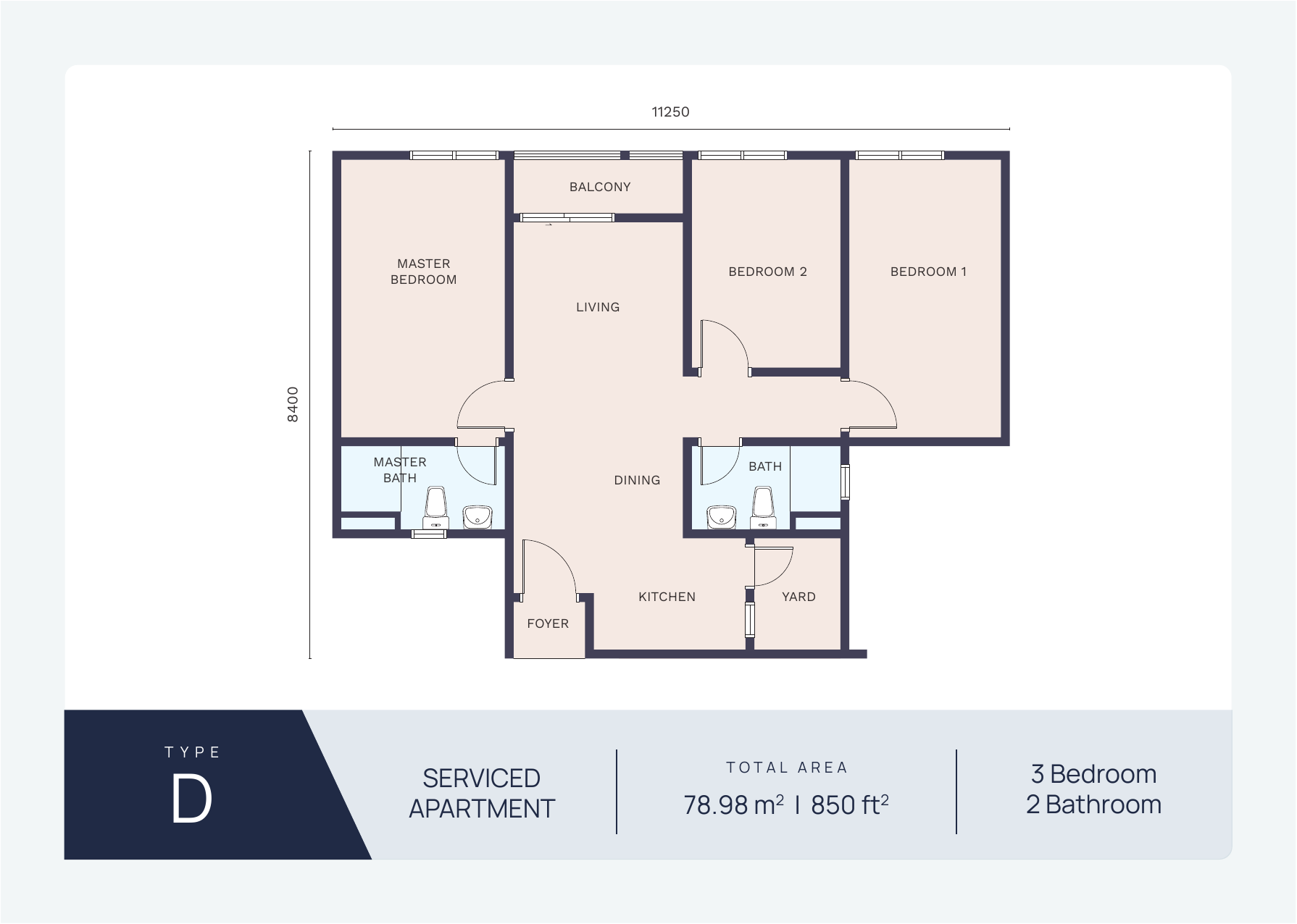 Type C SOHO Floor Plan — 450 sqft (Affordable)